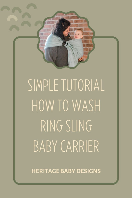 how to wash a ring sling baby carrier