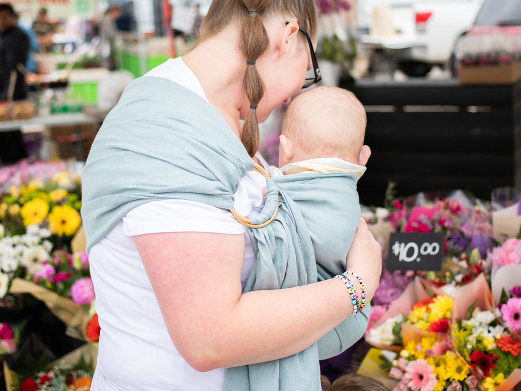 Hands free shopping while carrying your baby